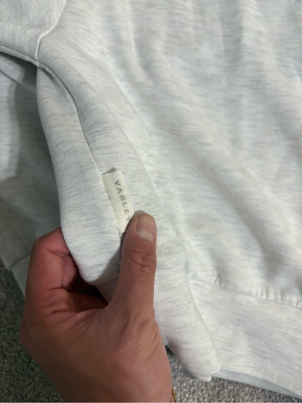 Varley Hawley Half-Zip Sweater M used Ivory Marl - Picture 5 of 8